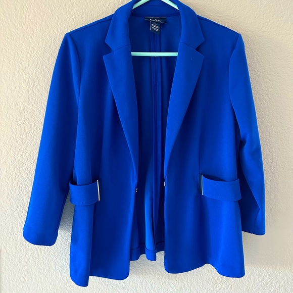 New York Clothing Company Jackets & Coats Womens Royal Blue Blazer